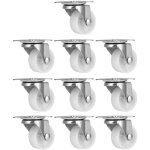 Gistuch - 10 pices blanc pp roulettes universelles remplacement des roues pour armoire bibliothque ...
