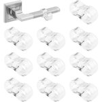 10 pi�ces butee de porte, transparent poign�e arret de porte de sans percer, butee de porte interieur ...