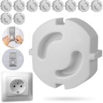 10 pi�ces, cache prise b�b� sans adh�sif, en blanc, s�ret� enfants, protection des doigts � ins�rer, ...