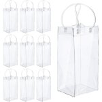 10 pi�ces champagne pvc transparent, sac refroidisseur bouteille, sac glace refroidisseur bouteille, ...