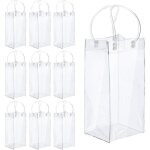 10 pi�ces champagne pvc transparent, sac refroidisseur bouteille, sac glace refroidisseur bouteille, ...