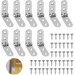 10 pices charnires pliantes, charnires rondes pliables  180  en acier inoxydable avec 40 vis pour ...