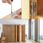 10 pi�ces charniere porte, charniere inox, charni�re invisible, charni�re plate, porte placard / petites ...