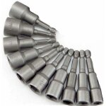 10 pi�ces douille magn�tique visseuse: embout aimant� pour visseuse � choc 6 - 19mm 1, 4  adaptateur ...