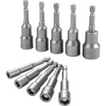 10 pices embout douille magntique hexagonale douille, douille visseuse  choc 6 - 15mm pour perceuse ...