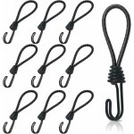 10 pi�ces endeur en caoutchouc avec crochets en spirale, crochet tendeur elastique courts, tendeurs de ...