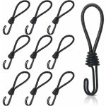 10 pices endeur en caoutchouc avec crochets en spirale, crochet tendeur elastique courts, tendeurs de ...