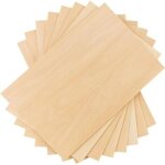 10 pi�ces feuilles de bois de balsa planche maquette non finies, 300 x 200 x 2 mm plaque contreplaqu�, ...
