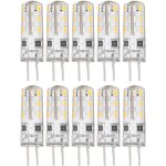 10 pices g4 ampoule led bi broche base silicone blanc chaud 3000k 1. 5w ac220v 110lm paysage ampoules ...