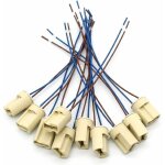 10 pièces g9 support de lampe, g9 douille de base en céramique avec fil de 150 mm téflon pour ampoules ... 10 pièces g9 support de lampe, g9 douille de base en céramique avec fil de 150 mm téflon pour ampoules ...