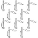 10 pi�ces goupille de verrouillage forme d 850mm, goupille motoculteur acier au carbone galvanis�, goupille ...