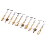 10 pi�ces hss titane enduit bois coupe - bordure tondeuse routeur machine bits 1 / 8  tige