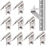 10 pices inoxydable carr clips rfrigrateur, tagres rfrigrateur  clip, 1, 5 mm paissir acier ...