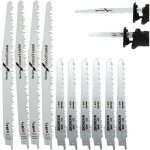 10 - piece lames de scie sabre en acier  haute teneur en carbone, 4 x r1021l (240mm) + 6 x r644d (150mm), ...