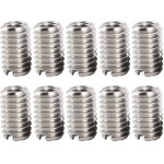 10 pi�ces m4 x 0. 7mm filetage femelle m6 x 1mm filetage m�le inserts �crou r�ducteur en acier inoxydable ...