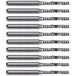 10 pices mche de fraise en bout  cannelure carbure 2 mm x 15 pour machine graver