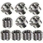 10 pi�ces m�tal 1 / 4  � 3 / 8  convertir adaptateur de vis pour tr�pied monopode rotule dslr slr?2 types? ...