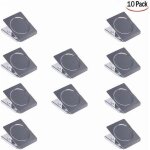 10 pi�ces pince aimant�e, clips pince en aimant m�tal pinces aimant frigo clips magn�tiques pince aimant ...