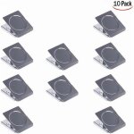 10 pi�ces pince aimant�e, clips pince en aimant m�tal pinces aimant frigo clips magn�tiques pince aimant ...