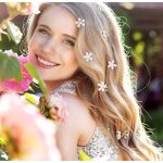 10 pi�ces - pinces � cheveux - petites mini pinces � griffes en perles - accessoires pour cheveux - avec ...