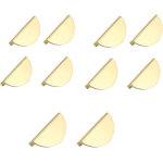 10 pi�ces poign�es de cuisine de metall, poign�es de meubles de metall or, poign�es d'armoires de metall ...
