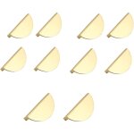 10 pi�ces poign�es de cuisine de metall, poign�es de meubles de metall or, poign�es d'armoires de metall ...
