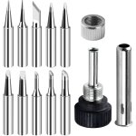 10 pi�ces pointes de fer � souder 900m - t sans plomb avec manchon de soudage, panne fer � souder, fer ...