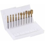 10 pi�ces titane dremel routage bois fraisage rotatif fichier rotatif coupe bois sculpture sculpt� couteau ...