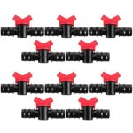 10 pi�ces vanne capillaire droite vanne d'arrosage valve d'irrigation en plastique tuyau accessoires ...