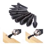 10 rpes  bois ensemble bois tige fraisage foret outil sculpture sur bois ponceuse meule tige conique ...