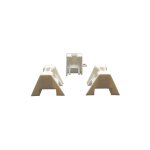 Mccover - 100 cales de fixation pour plaque bac acier 1045, polycarbonate et polyester - coloris - blanc ...