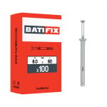 100 chevilles � frapper 8 x 80mm nylon batifix
