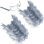 100x clips de vitrage pour serre en mtal inoxydable 1, 5mm d'paisseur type w