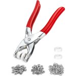 100 ensembles de boutons pression en m�tal, attaches pression � ?illets avec pinces, boutons pression ...