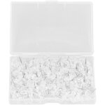 100 �pingles � fleurs transparentes blanches en plastique pour broches de corsage et d�coration artisanale ...