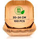 100 feuilles papier cuisson air fryer, papier pour friteuse sans huile  , jetable airfryer paper liner, ...