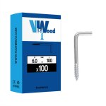 100 gonds à vis 6 x 100mm zingué viswood 100 gonds à vis 6 x 100mm zingué viswood