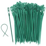 100 pcs accroche tuteurs pour tomates arbres serre - cble lien en plastique rutilisables attache plante ...