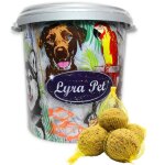 100 pcs. boules de graisse lyra pet avec filet � 90 g = 9 kg dans un tonneau de 30 l