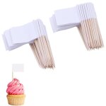 100 pcs drapeaux kraft cure dents, mini �tiquettes, drapeau des cure - dents, etiquette fromage pour ...