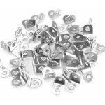 Alovez - 100 pcs Équerre de fixation inox 20x20mm, Équerre de coin fixation, equerre angle droit pour ... Alovez - 100 pcs Équerre de fixation inox 20x20mm, Équerre de coin fixation, equerre angle droit pour ...