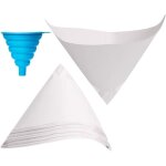100 pcs filtre à peinture conique filtres à peinture jetable filtre cône entonnoir en papier avec maille ... 100 pcs filtre à peinture conique filtres à peinture jetable filtre cône entonnoir en papier avec maille ...