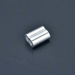 100 pcs manchons en aluminium, ferrules en aluminium de câble métallique, clip à sertir en aluminium ... 100 pcs manchons en aluminium, ferrules en aluminium de câble métallique, clip à sertir en aluminium ...