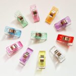 100 pcs pince pour couler clip, clips de couture, clips pinces en plastique couleurs assorties, wonder ...