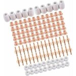 100 pcs plasma tip buse �lectrode, plasma decoupe electrode tip buse, air decoupe au plasma consommables, ...