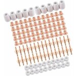 100 pcs plasma tip buse lectrode, plasma decoupe electrode tip buse, air decoupe au plasma consommables, ...