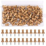 100 pcs punaises en bois punaises d�coratives goupille de marquage pour carte panneau de li�ge carte ...