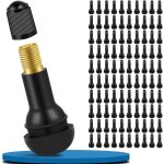 100 pcs tr413 valve pneu voiture, universal valve tubeless trou de jante de 11, 3 mm, jusqu'� 4, 5 bars ...