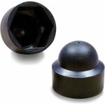 100 pices - cache vis crou de protection m8 clef de 13 mm - plastique noir