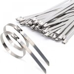 100 pièces attaches de câble robustes, collier de serrage inox en acier inoxydable serre - câbles acier ... 100 pièces attaches de câble robustes, collier de serrage inox en acier inoxydable serre - câbles acier ...
